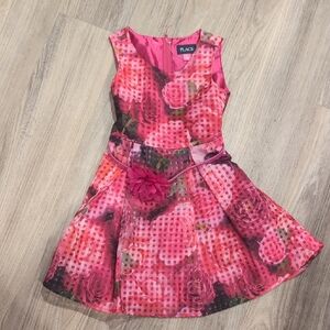 The Children's Place Pink Floral Kids Dress